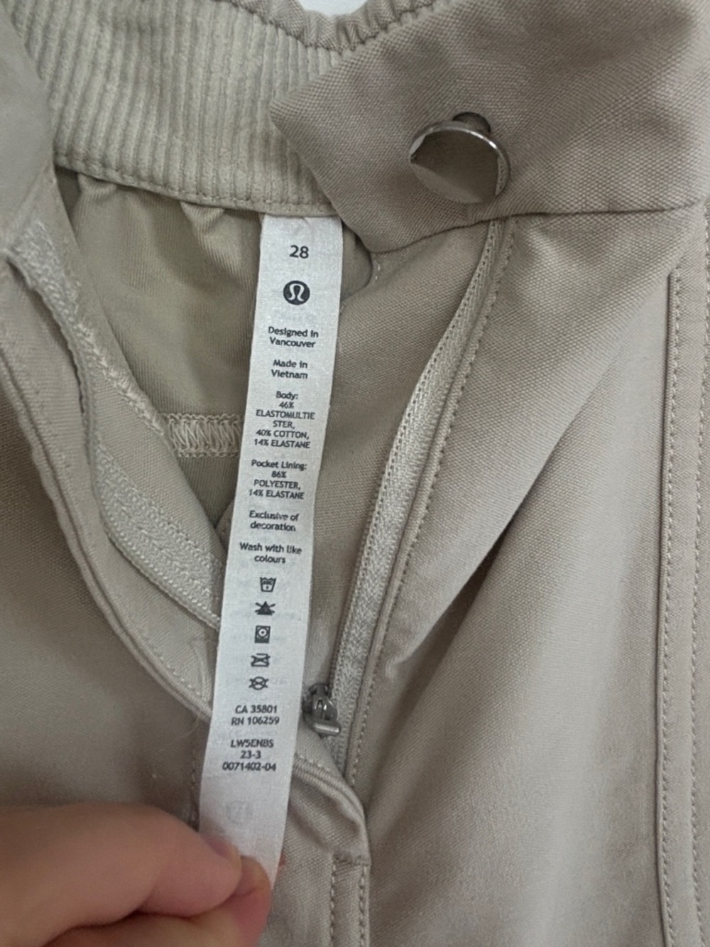 lululemon Light Utilitech Cargo Pocket High-rise Barrel Pants in Natural Ivory - Picture 4 of 7